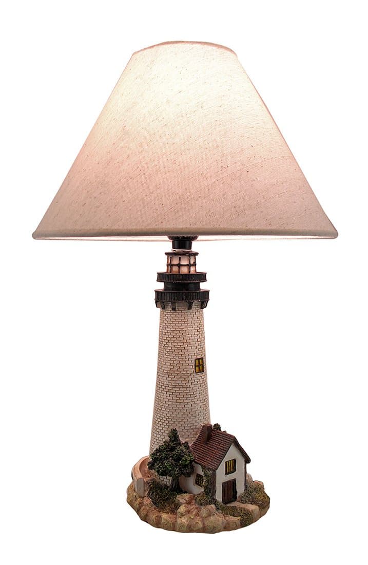 House On The Shore Decorative Lighthouse Table Lamp