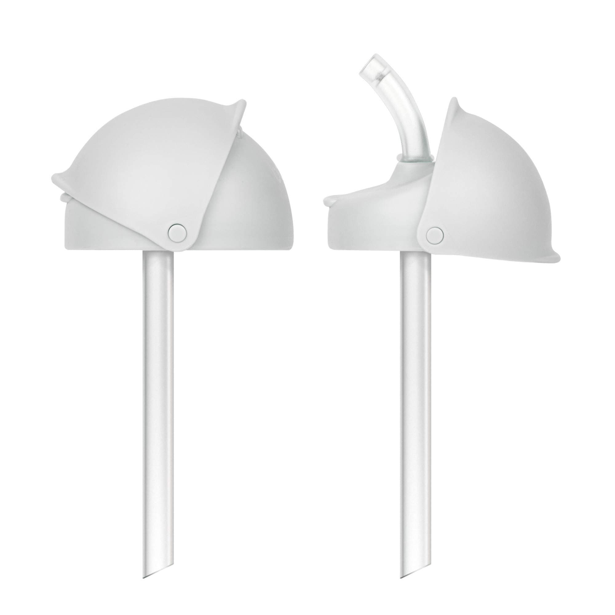 Nursh Silicone Straw Sippy Cup Lid - Conversion Top for Bottles - Toddler Cup Top - Changes Baby Bottles into Cups - 2 Count