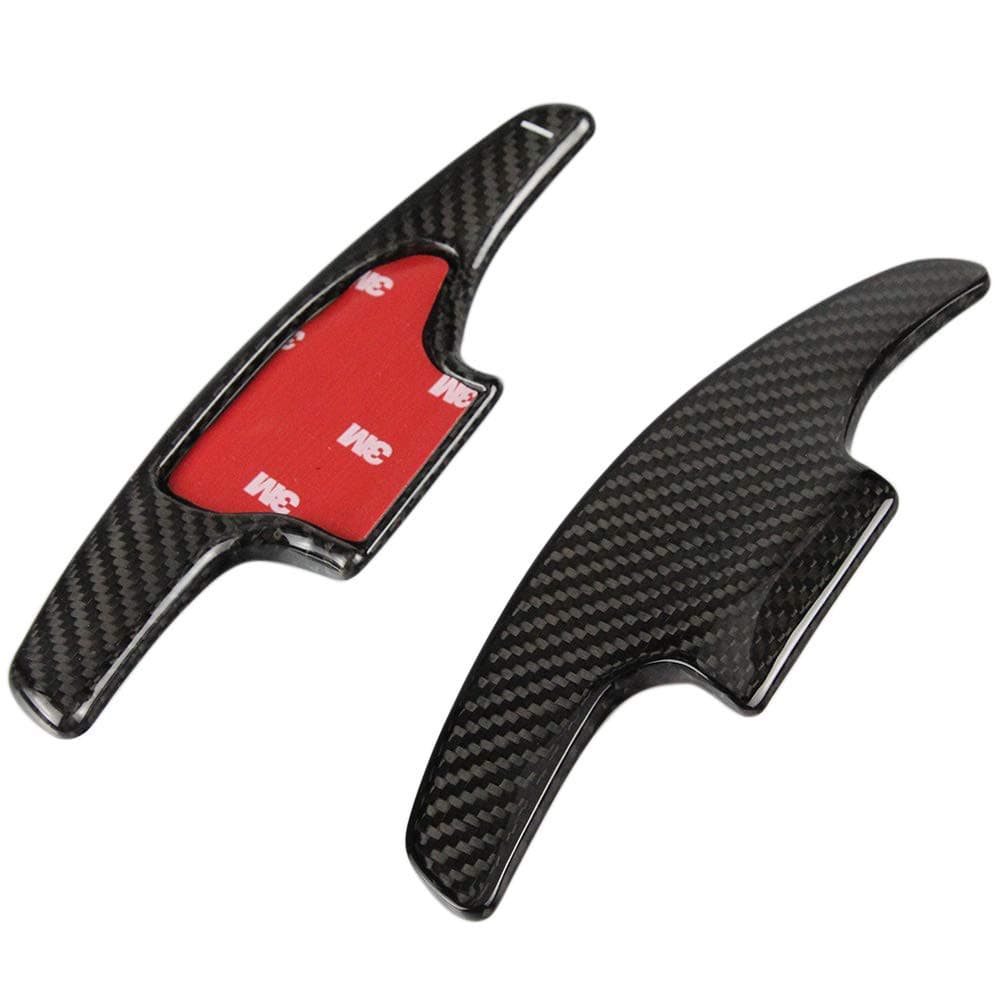 NULLA For For Vezel (2015-2017) City (2014-2018) Jazz Fit GK5 Carbon Fiber Shift Paddle Shifter Steering Wheel Replacement (Black) (Black)