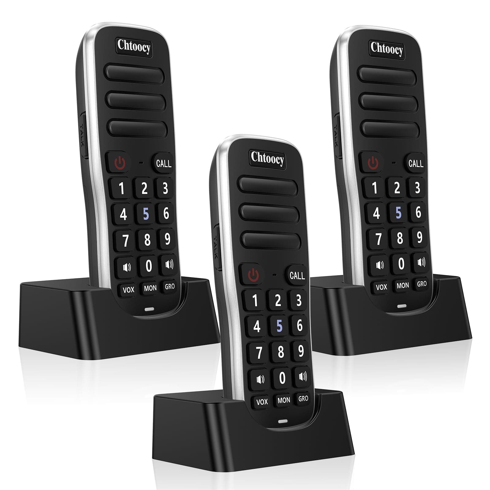 Intercoms Wireless for Home, 1 Mile Long Range for House Business Office, Handheld Room to Room Communication System, Rechargeable Loud & Clear 10-Channel Anti-Interference Intercom System