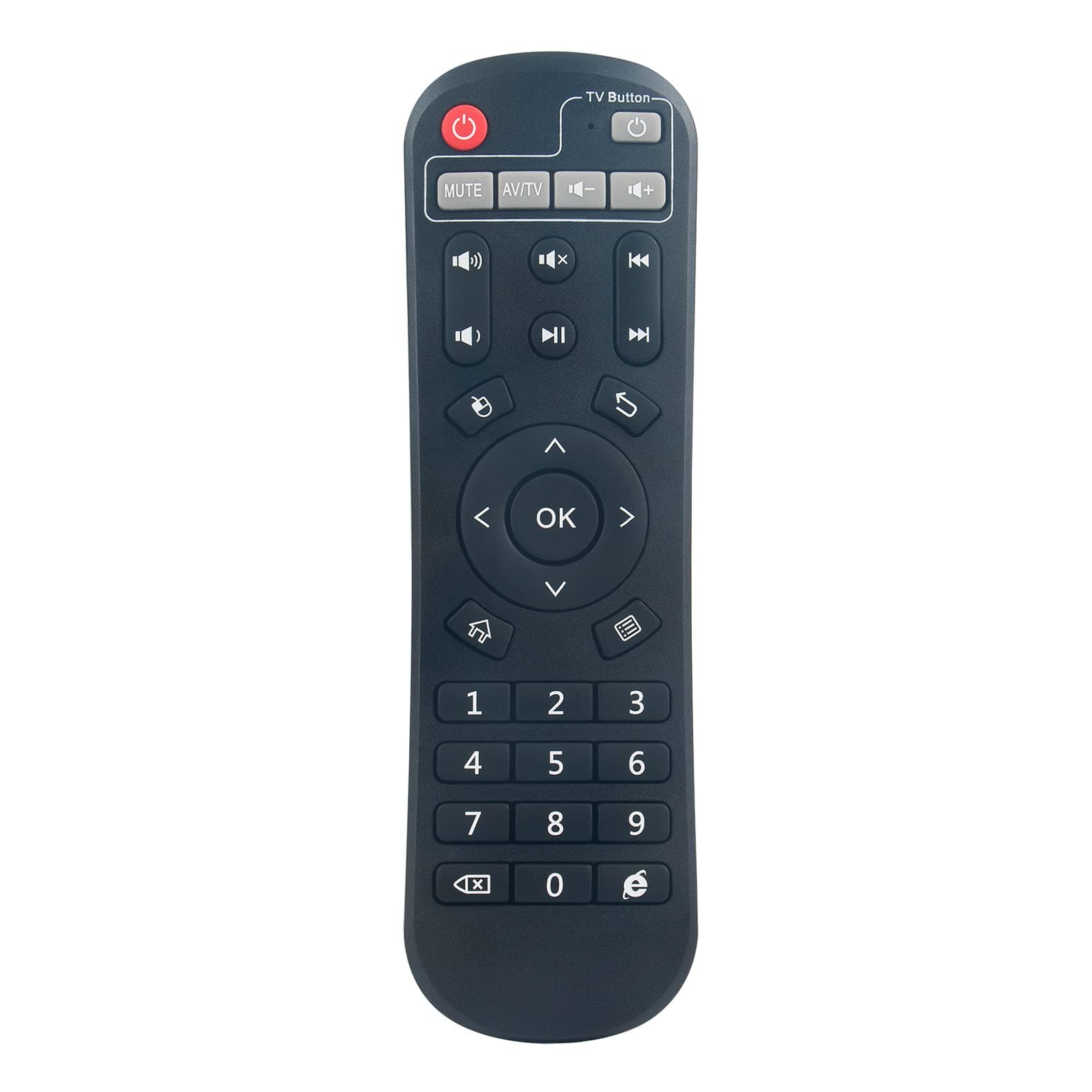 Allimity Replaced Remote Control Fit for All Evpad TV Box 2 and 2S,2T, Pro and Pro Plus,Pro+ Plus, 3 and 3s with learning function