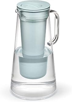 LifeStraw Home – Water Filter Pitcher, 7-Cup, Seafoam, BPA Free Designed for Everyday Protection Against Bacteria, parasites, microplastics, Lead, Mercury, PFAS, and a Variety of Chemicals