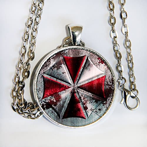 Resident Evil umbrella logo pendant necklace