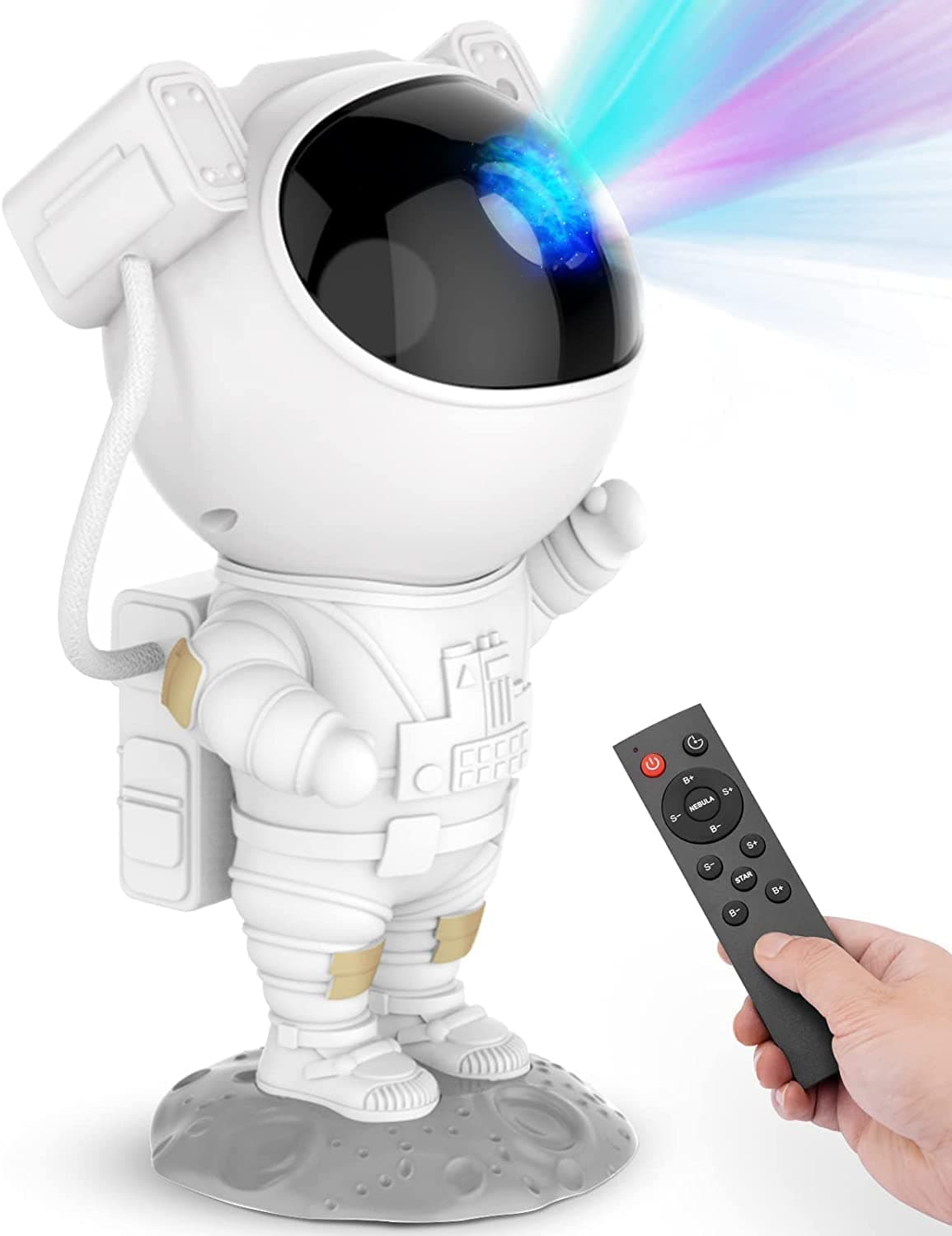 Crony Space Buddy Projector, Astronaut Light Projector, Star Galaxy Night Lights, Nebula Galaxy with Timer and Remote, Kids Gaming Room Bedroom Decor, Christmas, Great Gift for Kids
