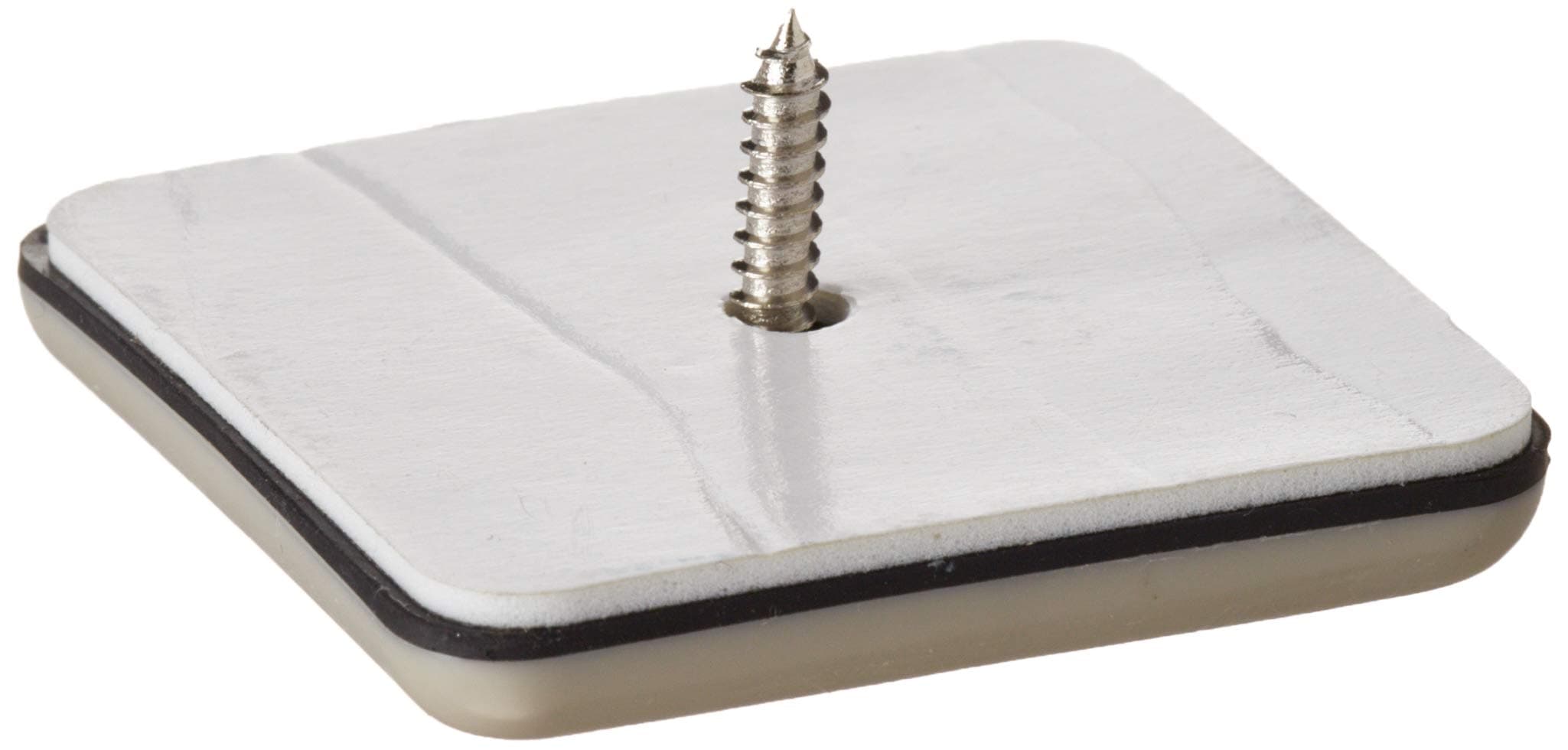 Shepherd Hardware9244 2-1/8-Inch Square, Adhesive Slide Glide Furniture Sliders, 4-Pack