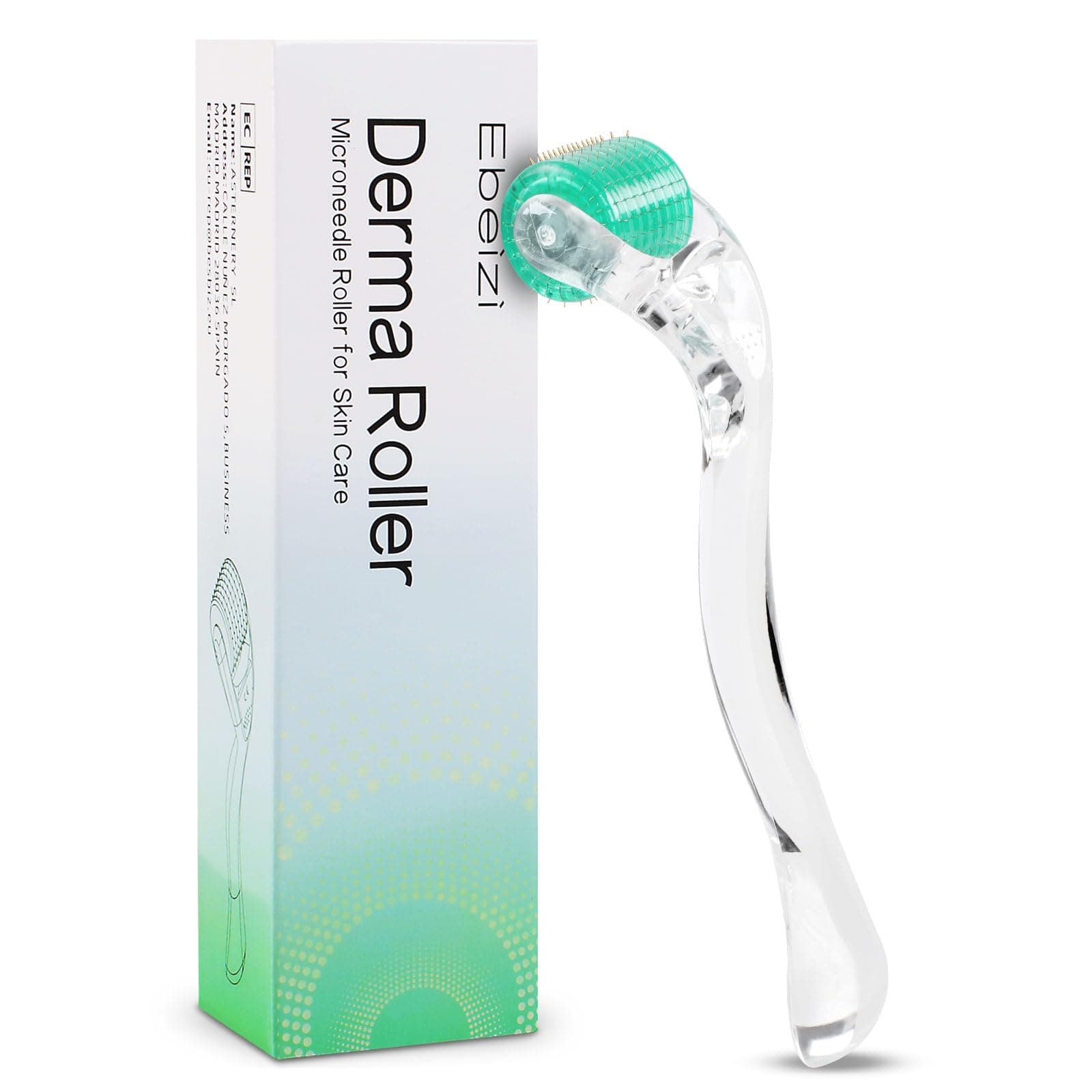 Derma Roller 0.5mm with Individual Titanium Micro Needles – Microneedling Tool for Face, Scalp & Body Skin Care, Home Beauty Routine