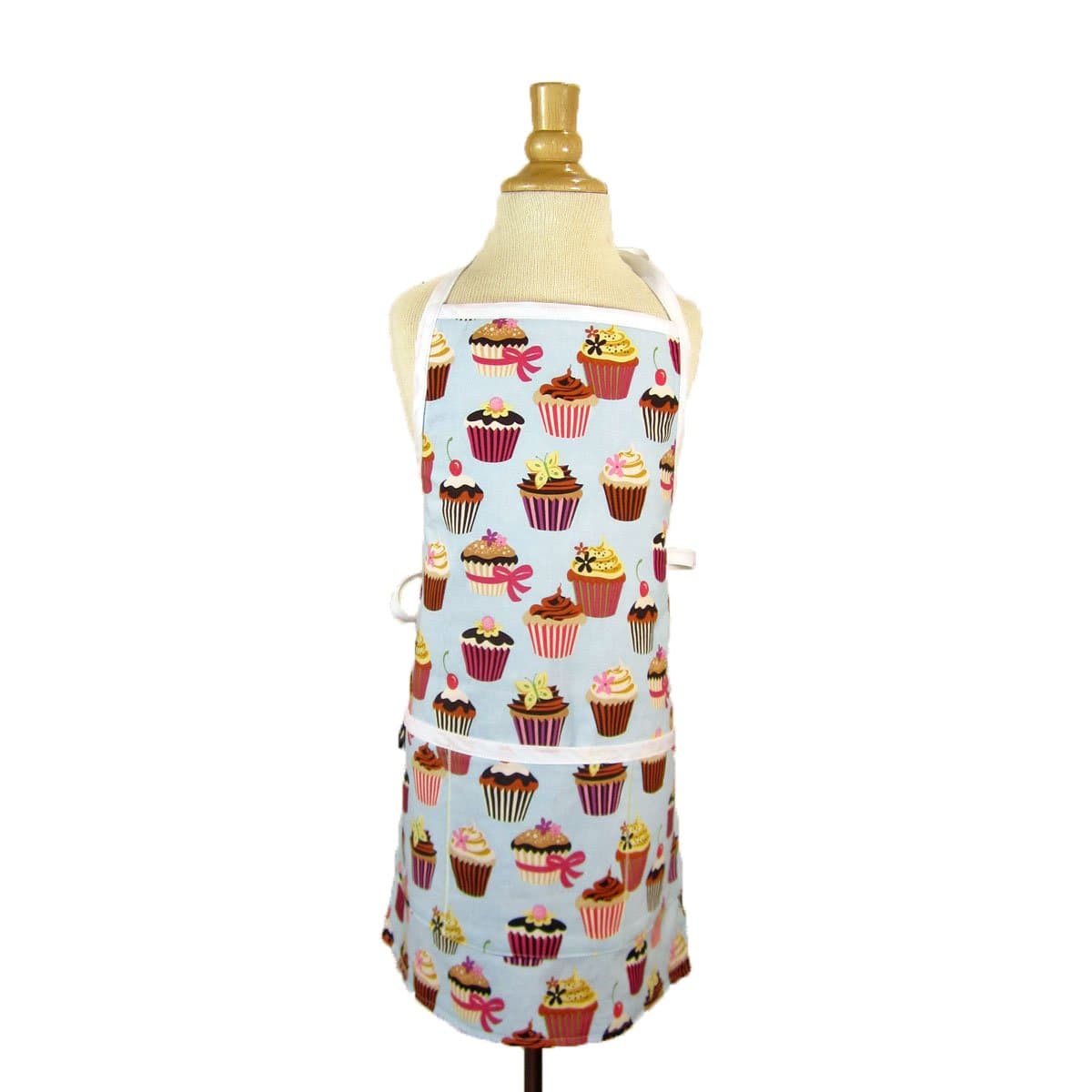 Cupcake Toddler Apron, Reversible Apron, Full Apron