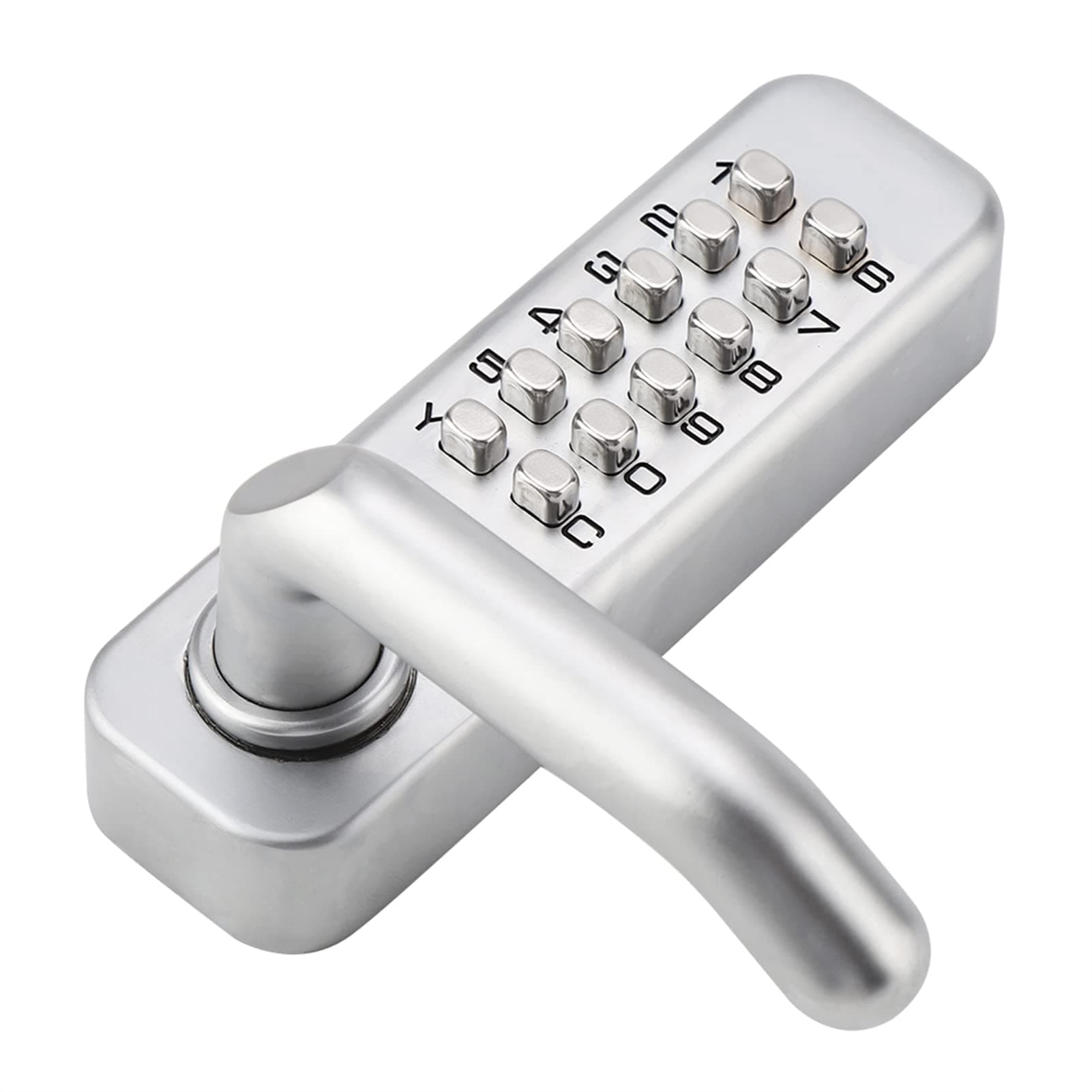 1-11 Digits Keypad Door Lock Push Button Coded Lock No Power Combination Key Button Lock Zinc Alloy Password Keypad Lock