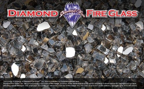 Bronze Reflective - Fireplace Glass - 1 LB.
