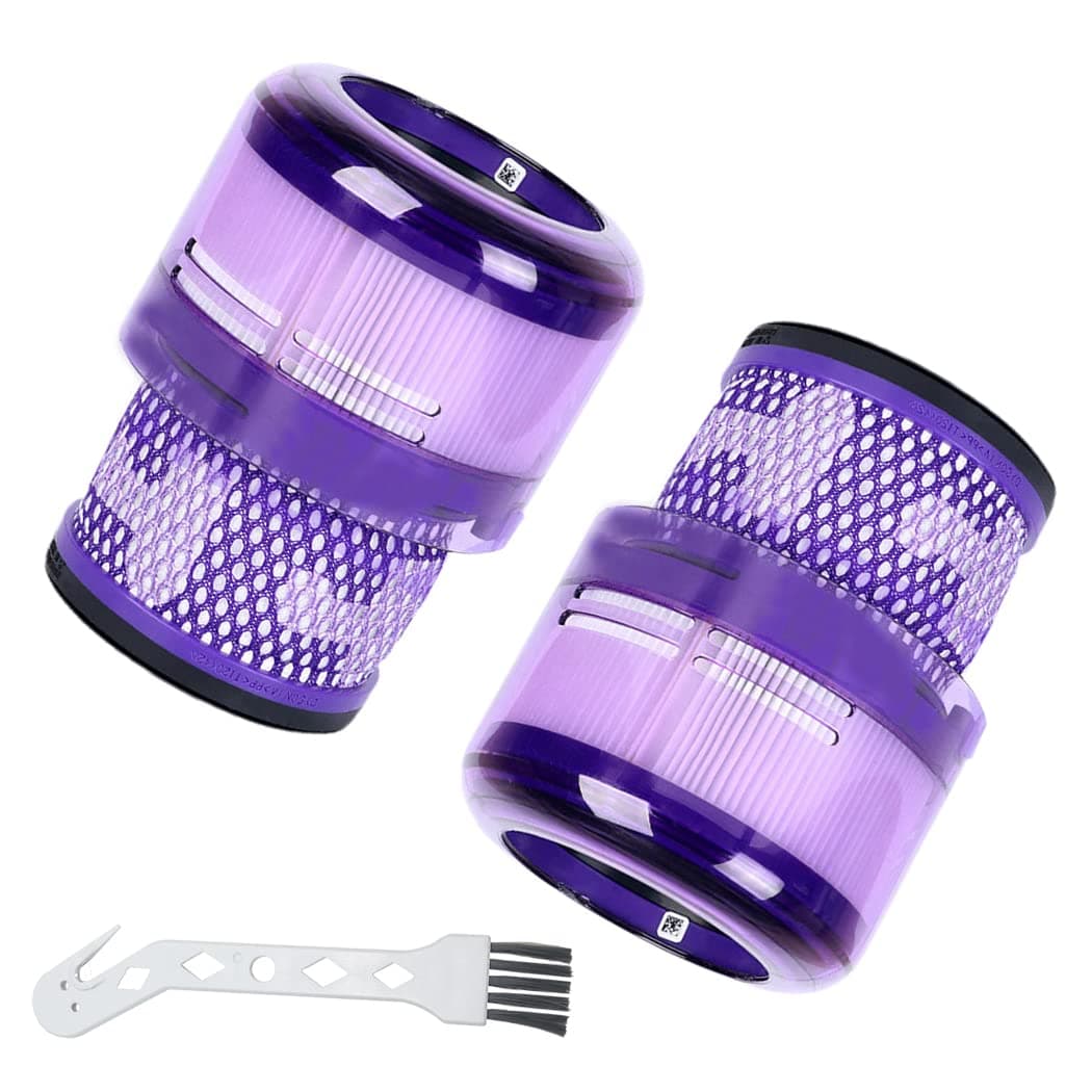 2 Pack Hepa Filter Replacement for Dyson SV19 SV21 Omni-Glide Vacuum Cleaner Accessories with 1 Cleaning Brush, Part No.965241-01