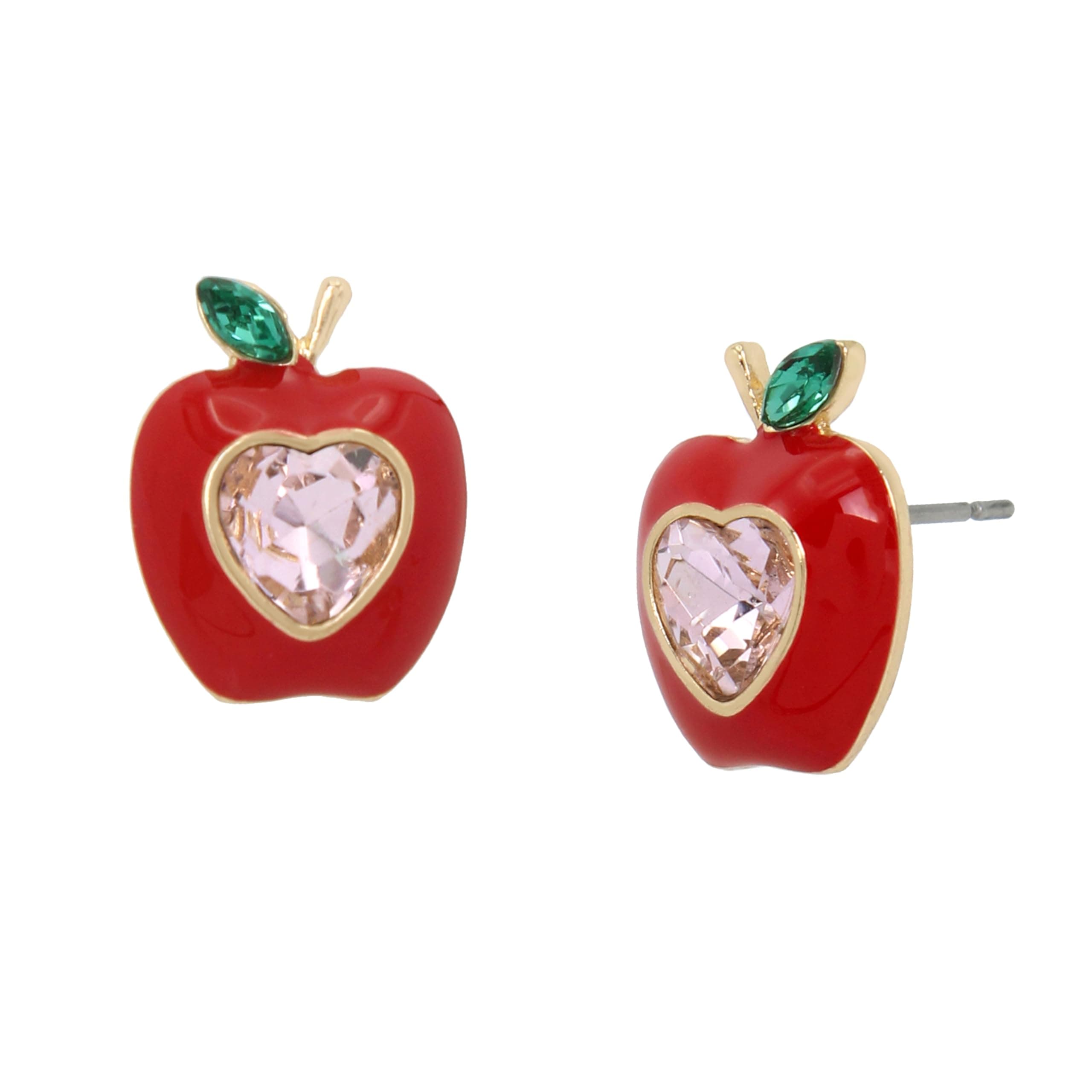 Betsey JohnsonWomens Apple Stud Earrings
