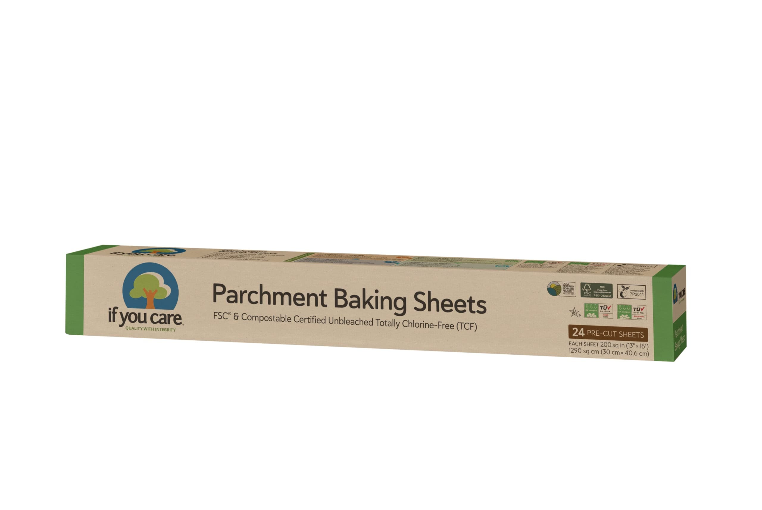 If You Care Unbleached Baking Paper In Sheets - 24 Count Boxes Pack Of 12
