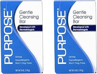 Gentle Cleansing Bar, Gentle As Water, All Skin Types, For Sensitive & Dry Skin, Oil-free, Hypoallergenic, Sulfate-Free, 6 oz Bar (Pack of 2)