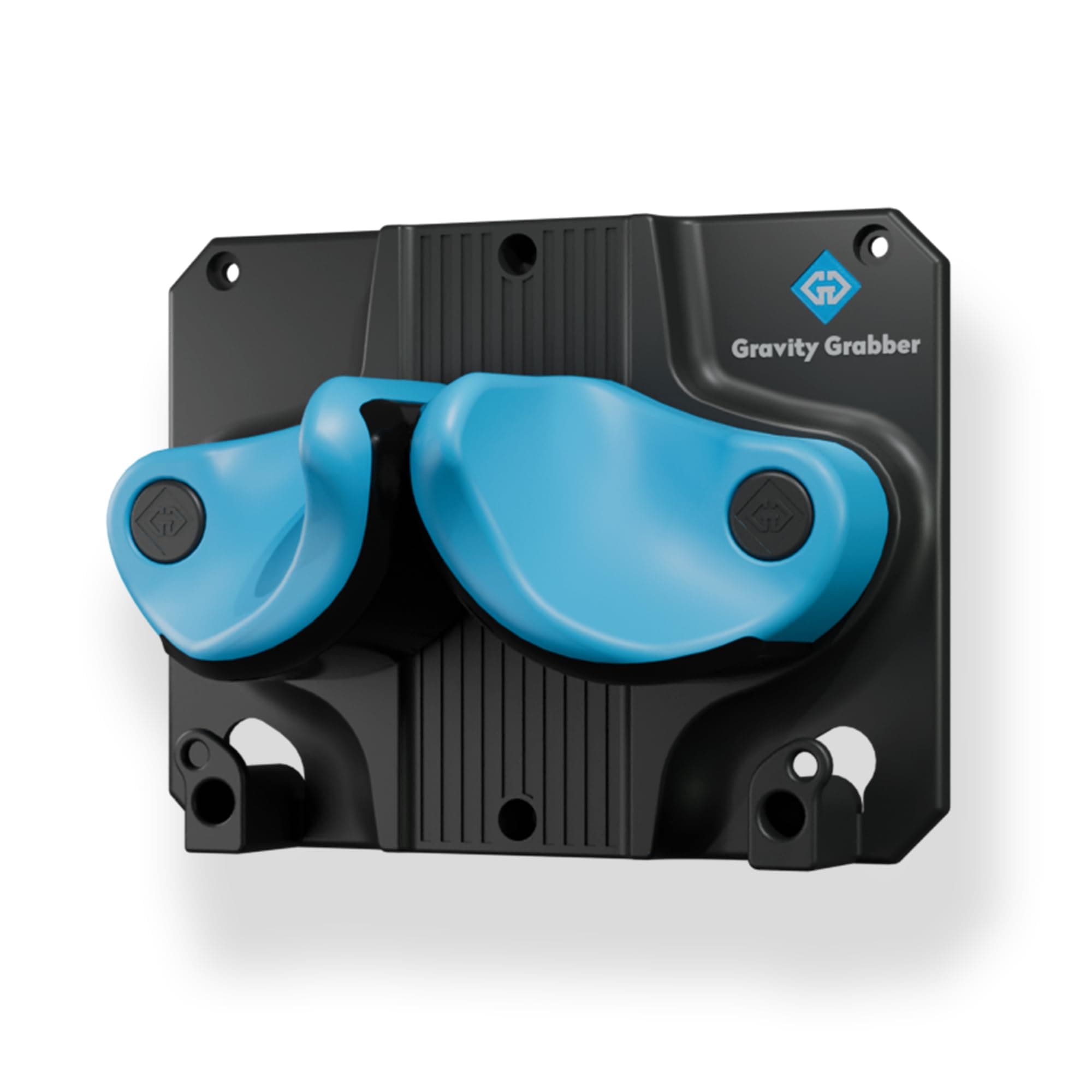 Gravity Grabber Ultimate Ski & Snowboard Wall Storage Rack - Fits any Ski or Snowboard - Save Your Rocker, Tips and Tails - Damage-free - 1x - Cyan