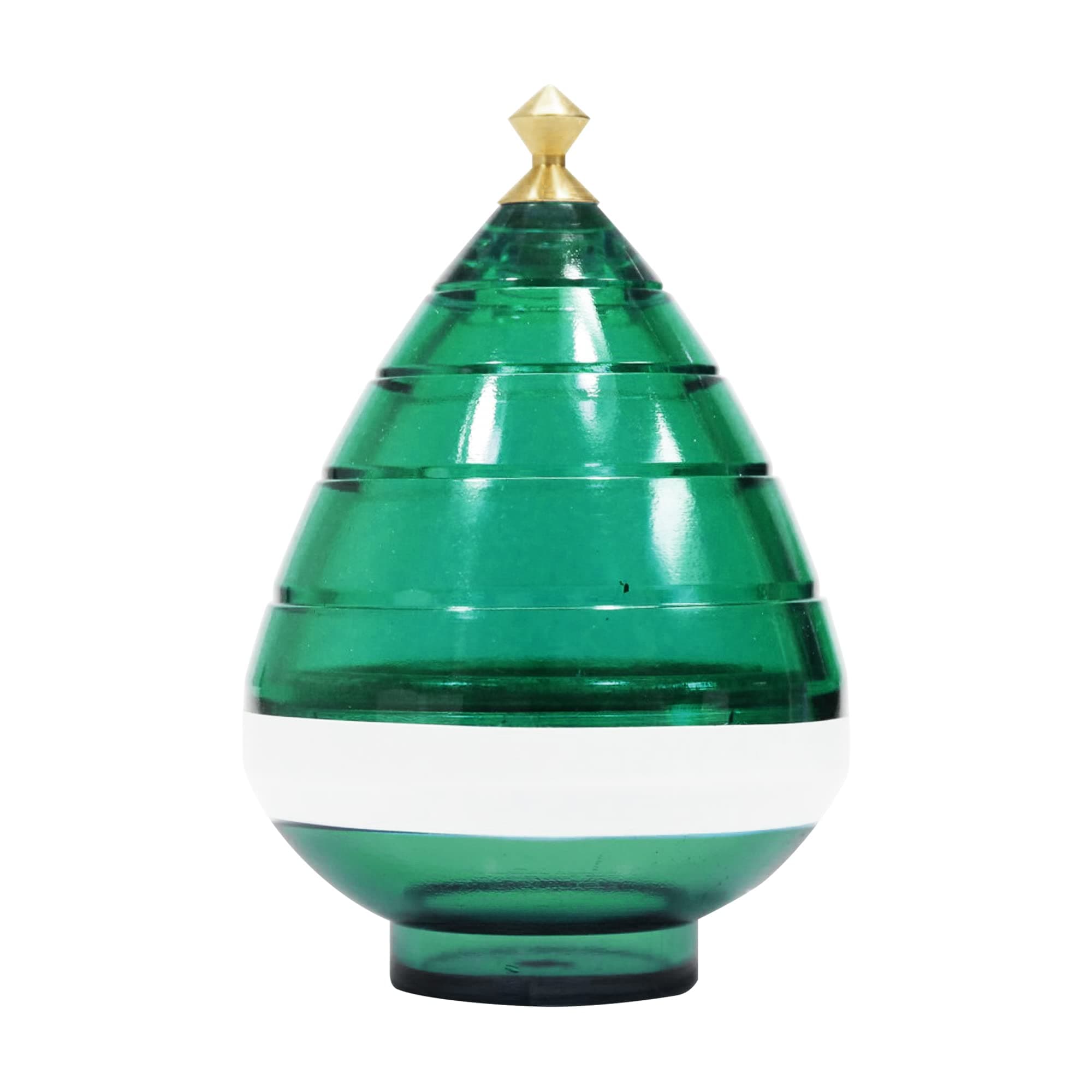 Trompo Grande Fixed Tip Spin Top (Green)