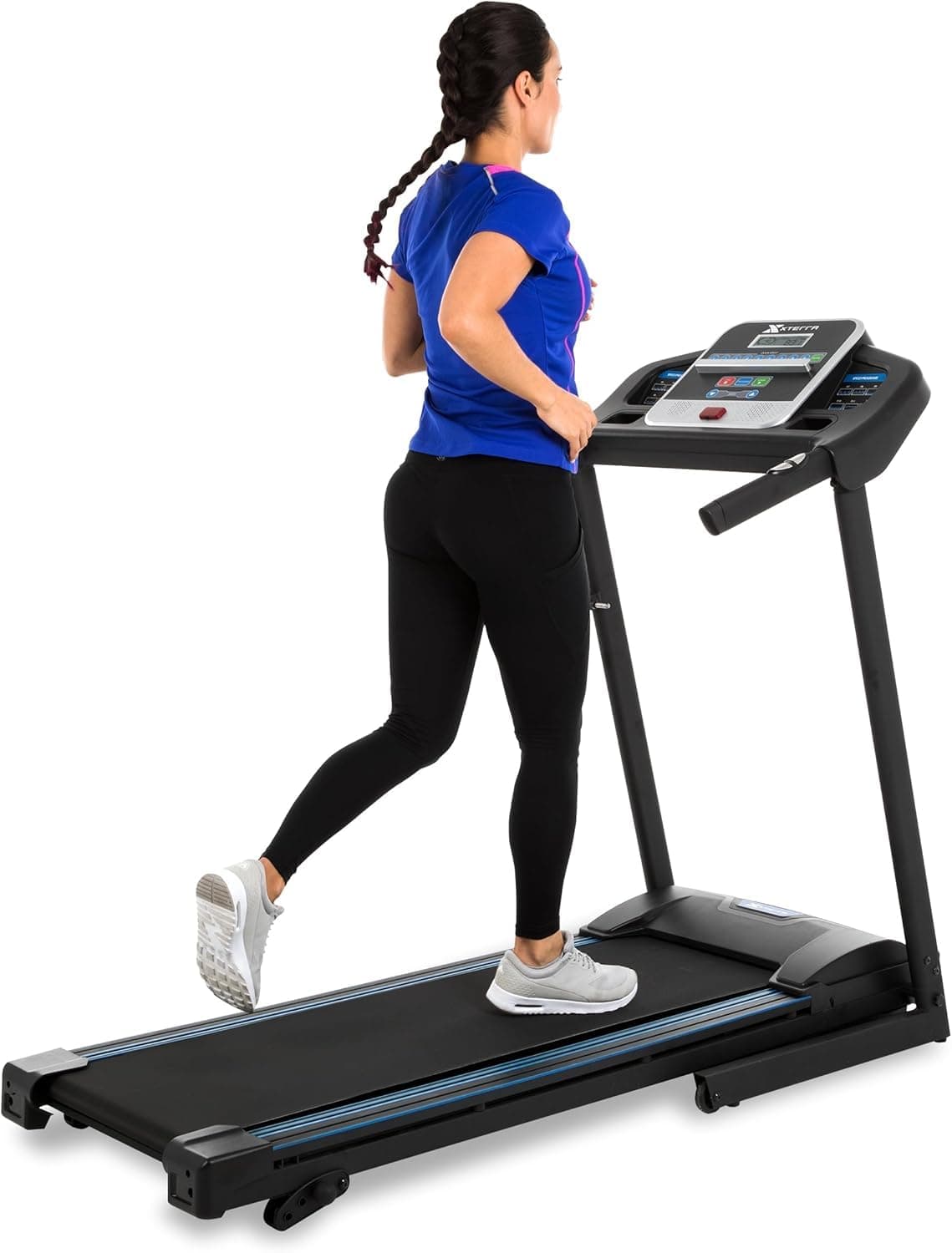 Premium Folding Smart Treadmill, Compact Design, 250+ LB Weight Capacity, Powerful Motor, XTERRA+ Fitness App Included with Purchase