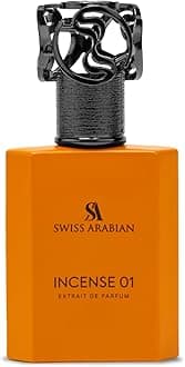 Swiss Arabian Incense 01 Extrait De Parfum, 50ml, Premium Quality Perfume, Unisex Fragrance, Fresh Incense, Luxurious Blend Perfume for Women and Men