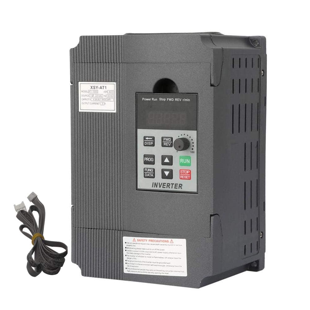 SZCY LLC AC 220V/2.2KW Variable Frequency Drive, 10A VFD Inverter Frequency Converter for Spindle Motor Speed Control (Single-Phase Input, 3 Phase Output)