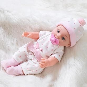 AM ANNA Reborn Baby Dolls Toddler - Realistic Newborn Baby Dolls 13 inch Doll Weighted Lifelike with Soft Silicone Body & Doll Clothes & Accessories Gift Set for Girls Kids