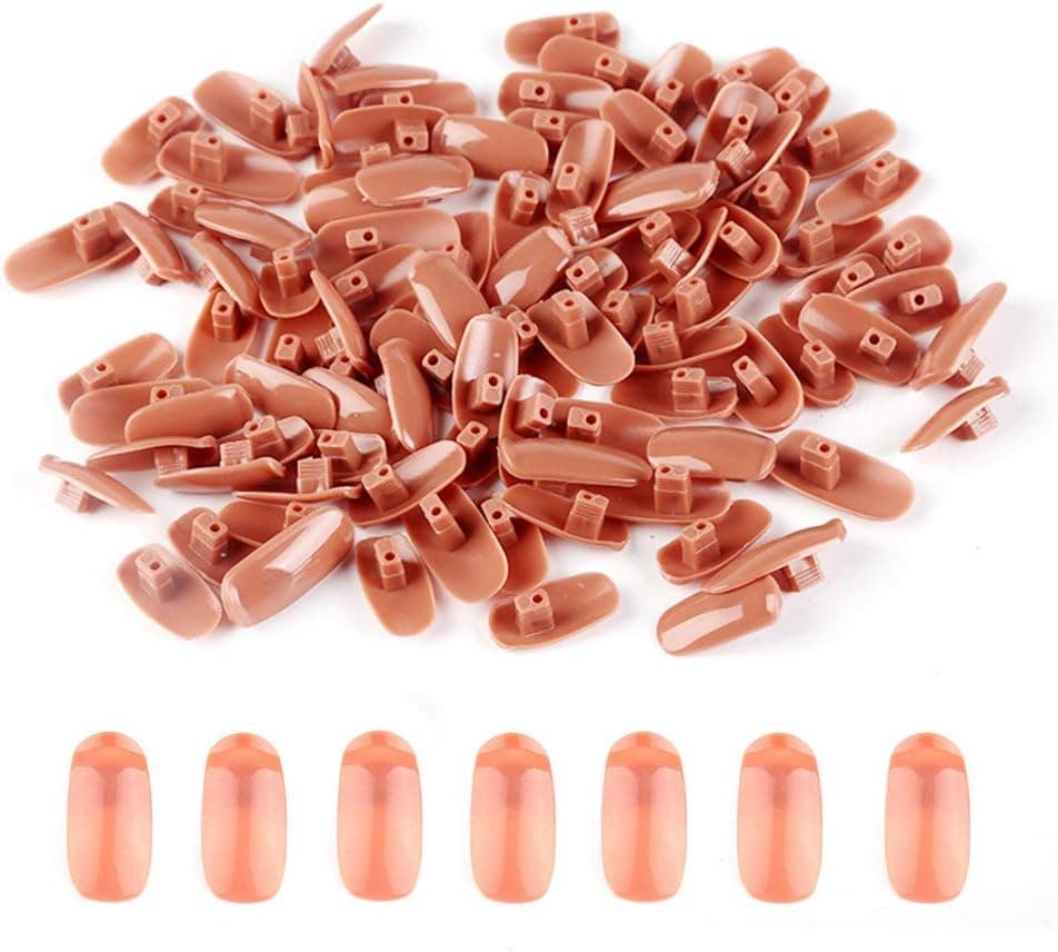100Pcs Hand Practice Finger Tips Life Size Nail Art Training Hand Practice Learning Model for Training