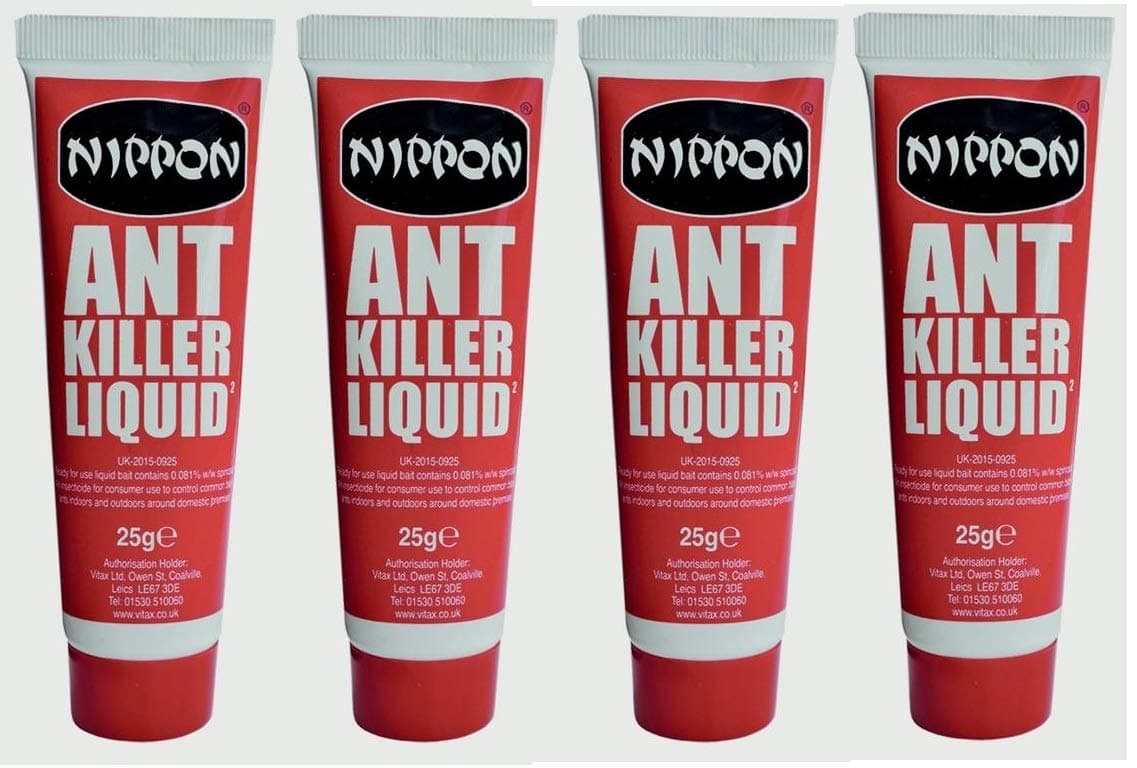 4 X Vitax Nippon Ant Killer Liquid 25g