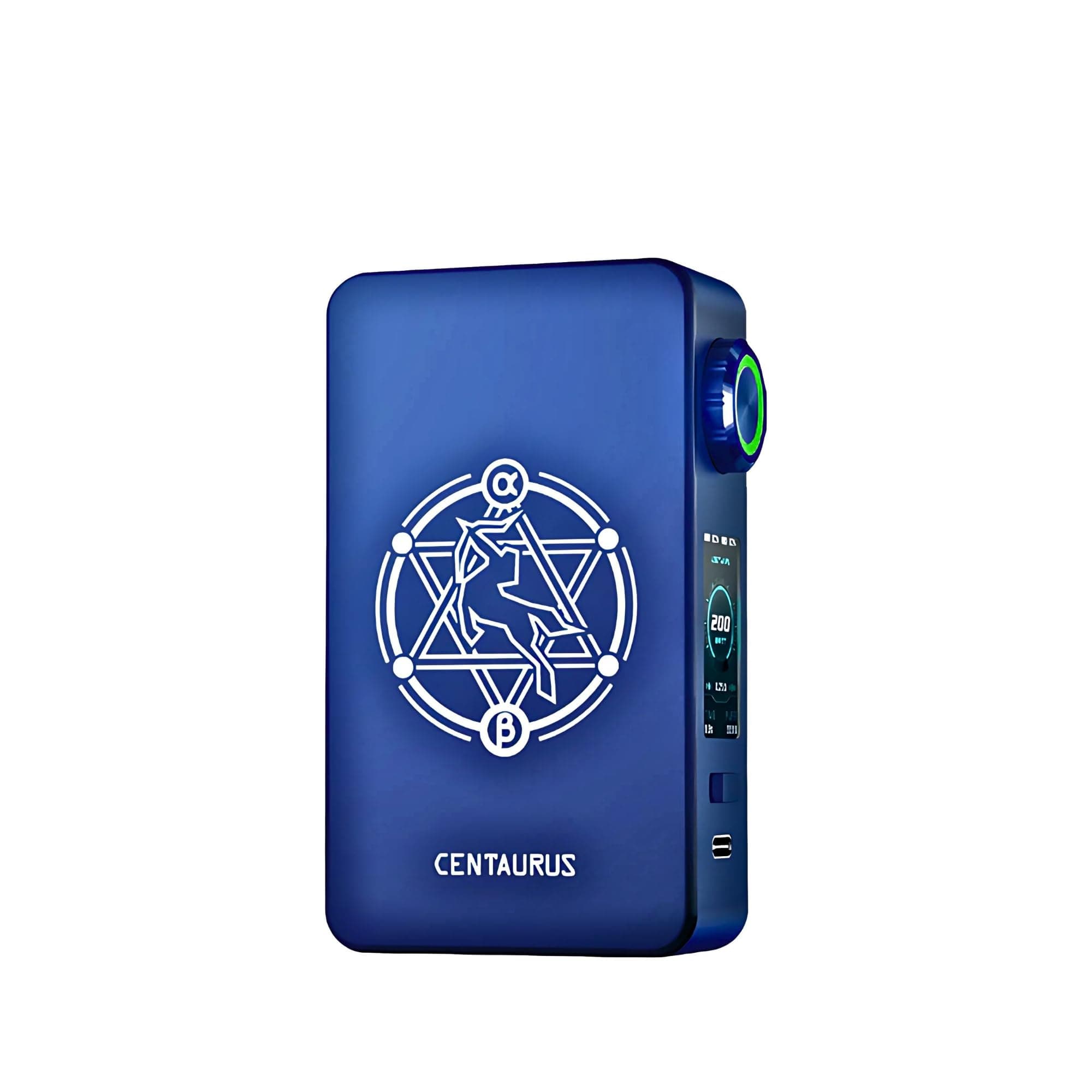 LOST VAPE Centaurs M200 Box Mod - [Requires 2 x 18650 Battery - Sold Separately] Threaded 510 Connection, 200w Max Output, USB Type-C Charging, No Nicotine (Midnight Blue)