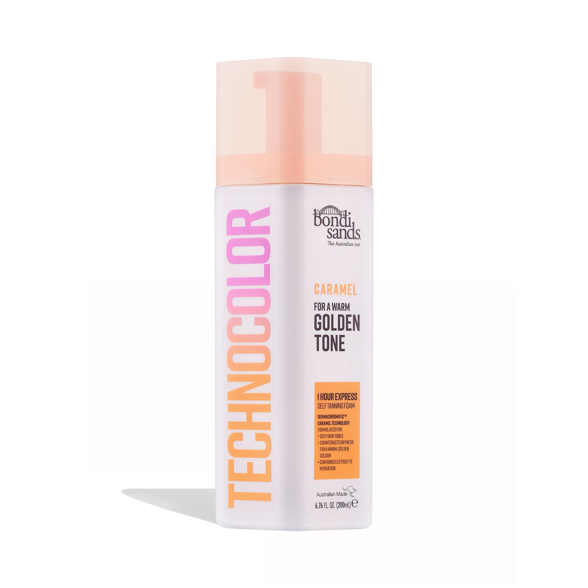 Bondi Sands Technocolor 1 Hour Express Self Tanning Foam, Innovative Formula, Hydrates for Natural Enhanced Skin Results, Available in 4 Shades