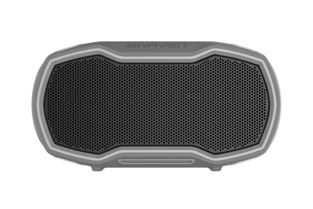 Ready Prime Bluetooth Smart Speaker [Voice Control][Wireless][Waterproof][Shockproof] Powerful Sound [17-Hour Playtime] - Gray/Gray/Orange