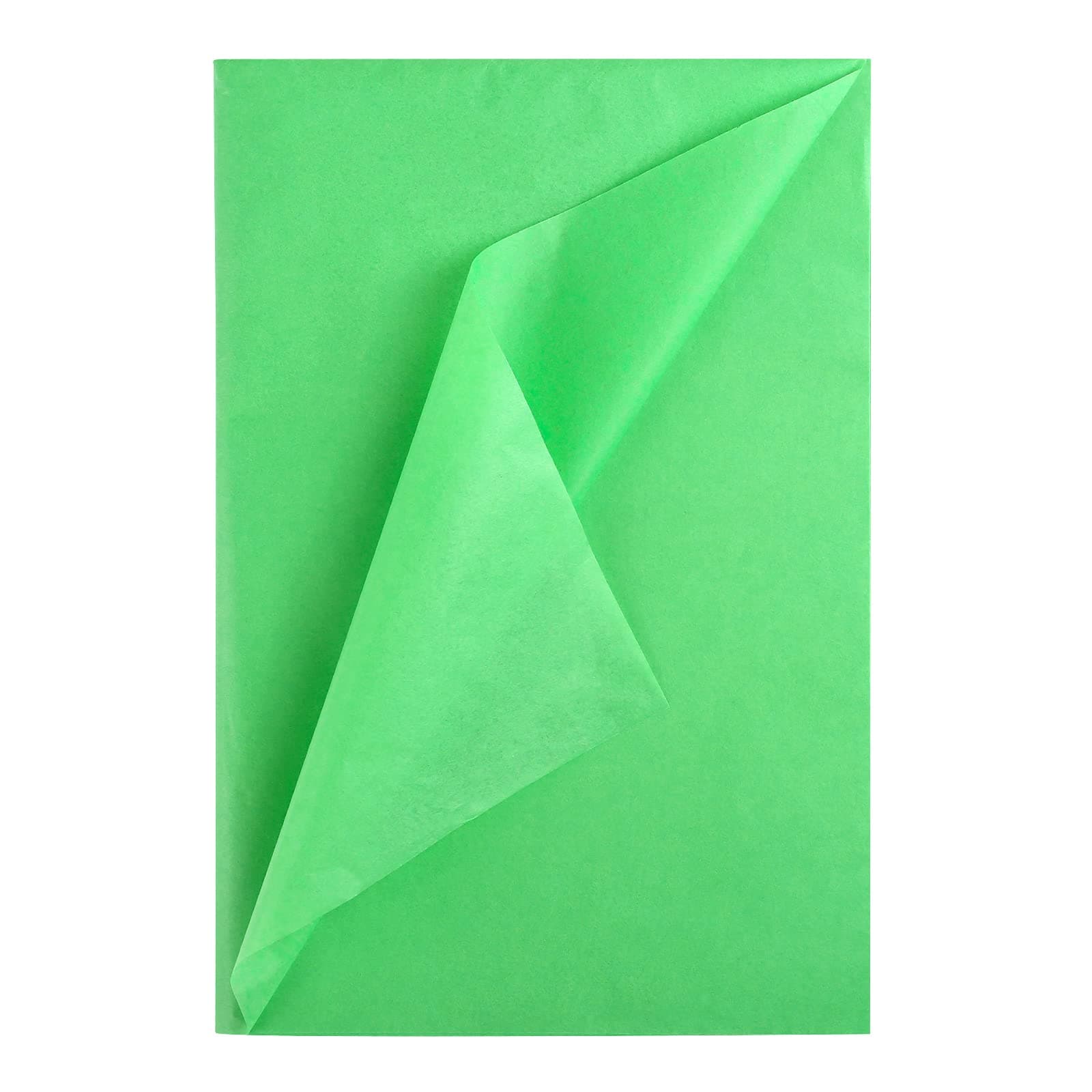 Naler 60 Sheets Green Tissue Paper Bulk Gift Wrapping Tissue Paper Premium Decorative Tissue Paper for Gift Bags Birthday Wedding Easter Decoration Flower Pom Pom, 14x20 Inch