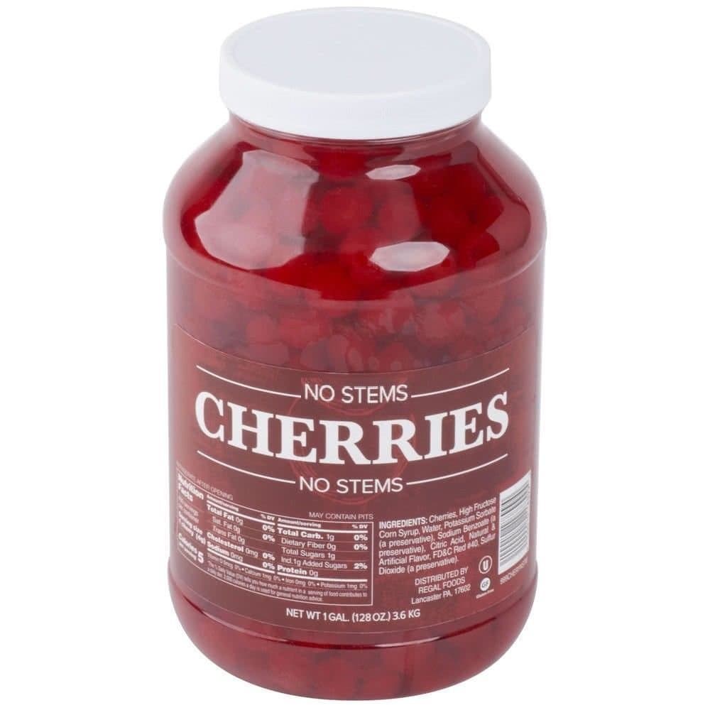 The Original Maraschino Cherries without stems