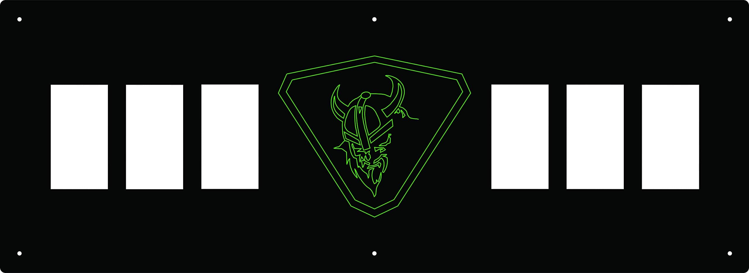 Switch Panel Matte Black with Green Logo for Yamaha Viking