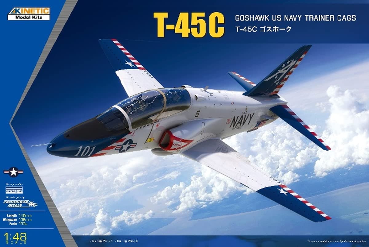 KINETIC MODEL KITS 1/48 T-45C Goshawk US Navy Trainer CAGS