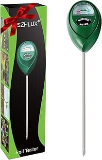 SZHLUX Moisture Meter Water Monitor Soil Hygrometer Sensor Care, Lawn, Farm, Indoor & Outdoor. (Plant Gifts for Gardeners), 10.23inch, Green
