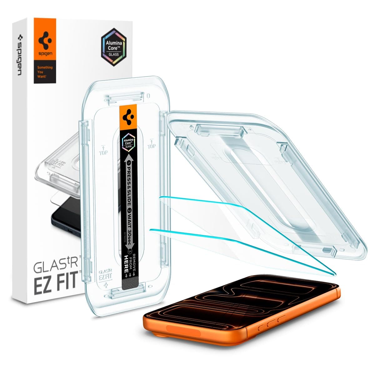 Spigen Glas.tR EZ Fit Tempered Glass Screen Protector for iPhone 17 Pro Max, iPhone 16 Pro Max - 2 Pack