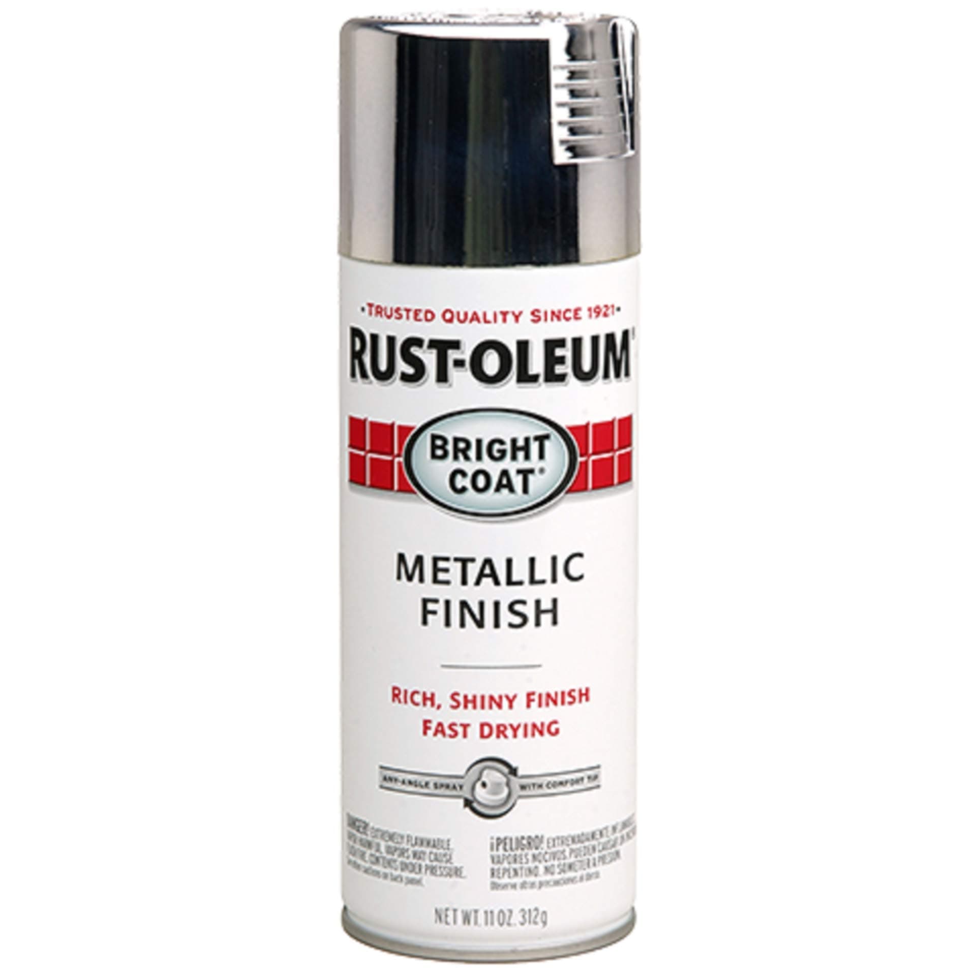 RUSt-OlEUm Stops RUSt Bright Coat Metallic Finish Spray - 7718830-11 Oz, Chrome