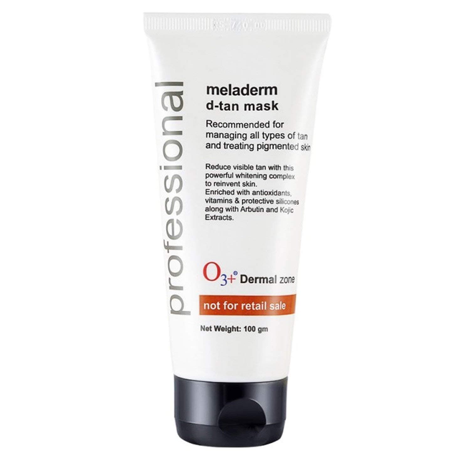 O3+ Professional Meladerm D-Tan Mask for all Types of Tan and Treating Pigmented Skin (De Tan, 100g)