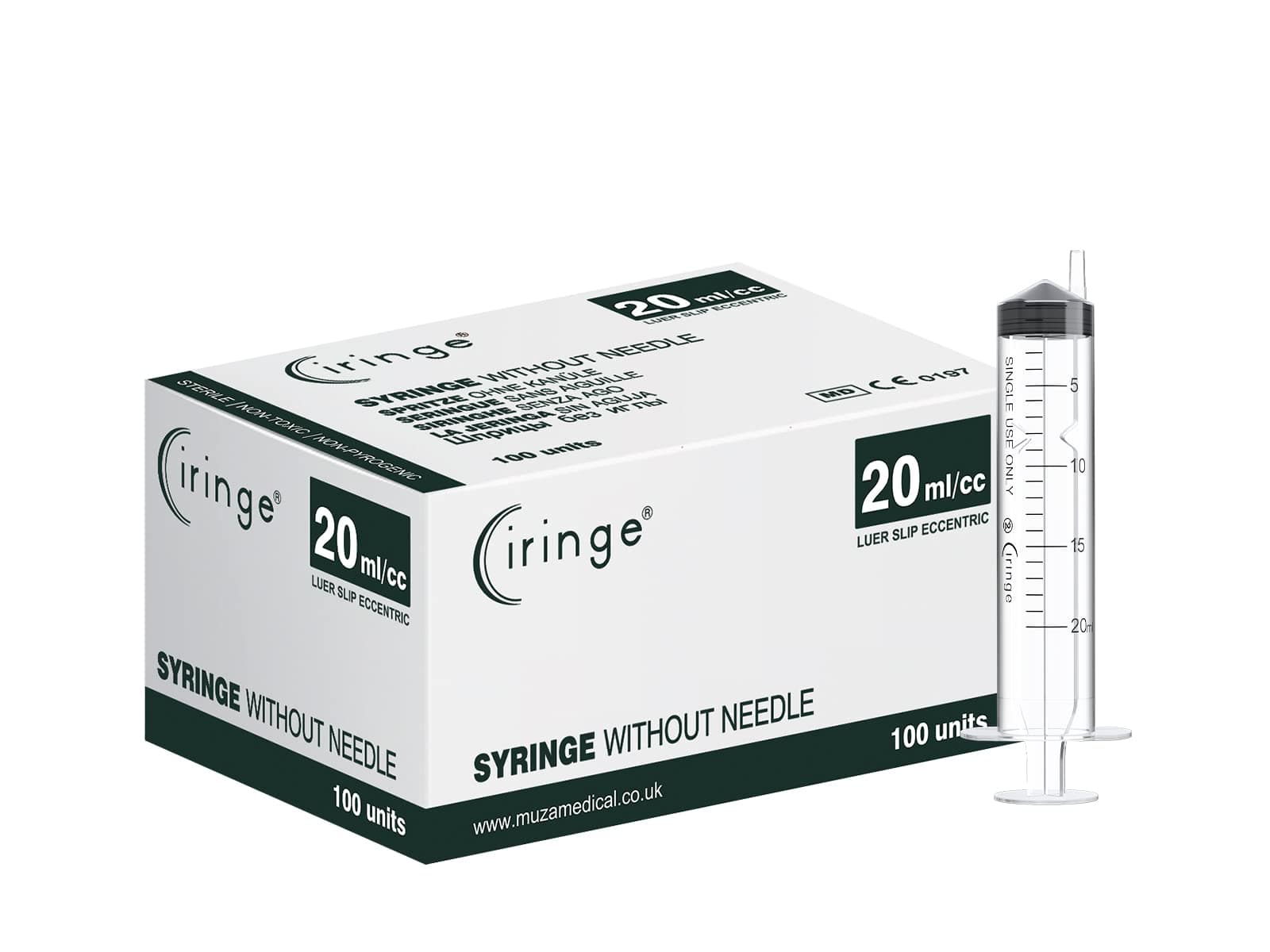 Ciringe 20 ml Syringe - Pack of 50