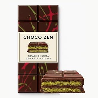 Premium Dubai Chocolate Pistachio Kunafa Bar (190g, Dark Chocolate) – Luxury Dessert, Gourmet, Rich with Premium Roasted Pistachio & Crispy Kunafa, Dubai Chocolate Gift