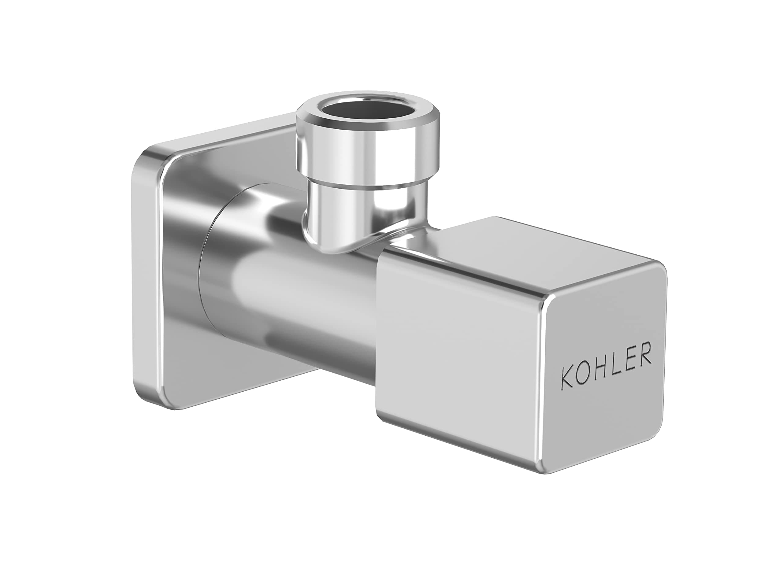 - Complementary 80158IN-9-CP Brass Angle Valve for Bathroom & Kitchen | Brass Angle Cock with Flange Connection | Wall Mounted | Chrome Finish, (‎4.33 x 2.36 x 1.97 inches)