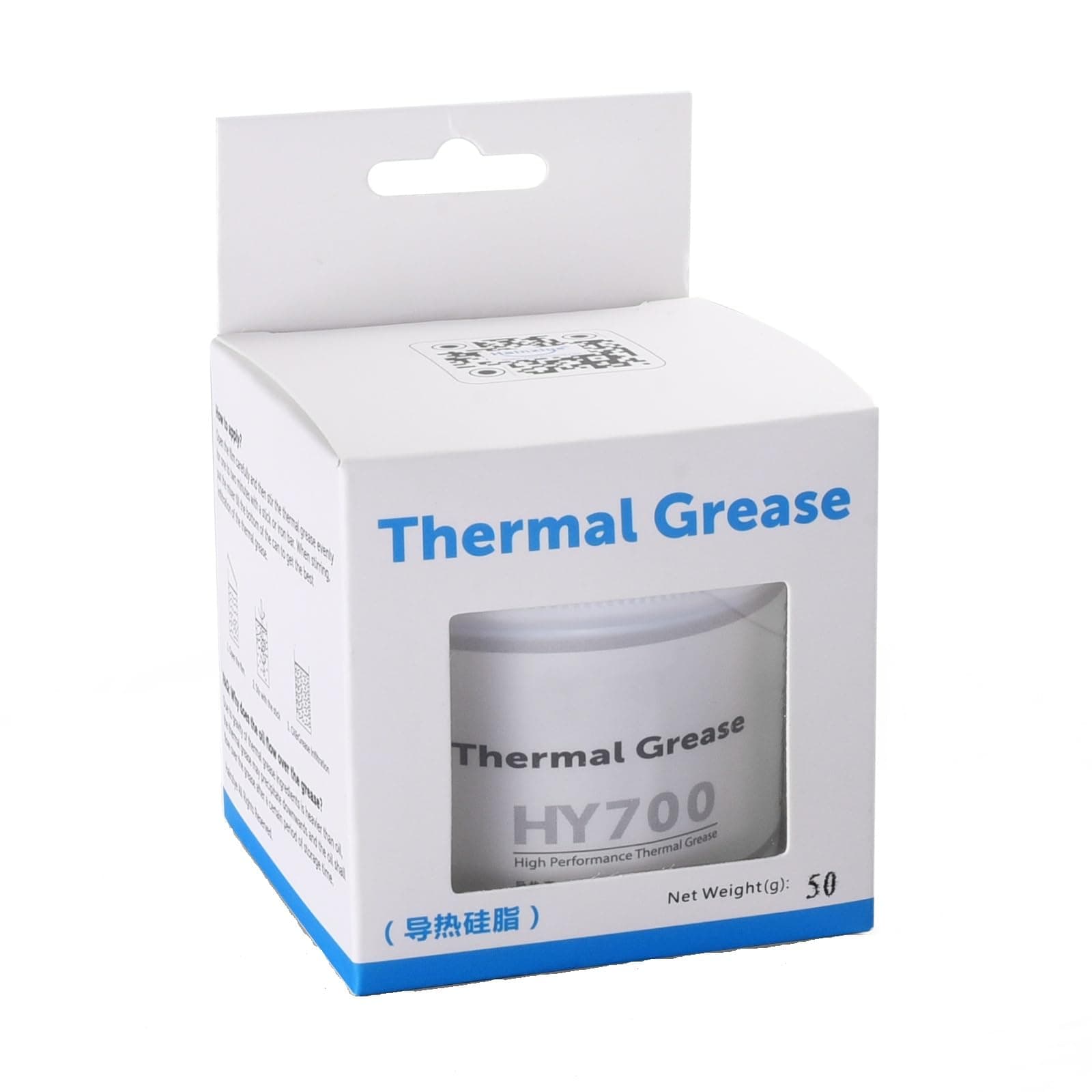 HY700-50g CPU Thermal Heatsink Grease Paste Compound Thermal Conductivity: >3.14W/m-k Carbon Based High Performance for CPU PC GPU PS5-50 Grams (!Capacity:50g is the Third of one Bottle