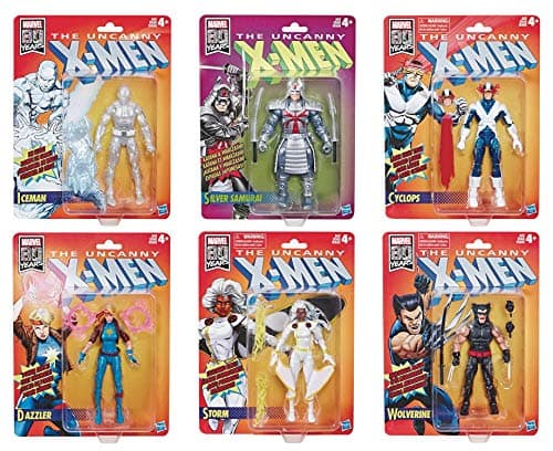 X Men The Uncanny Marvel Legends Retro Collection Wave 3 Set of 6 Figures