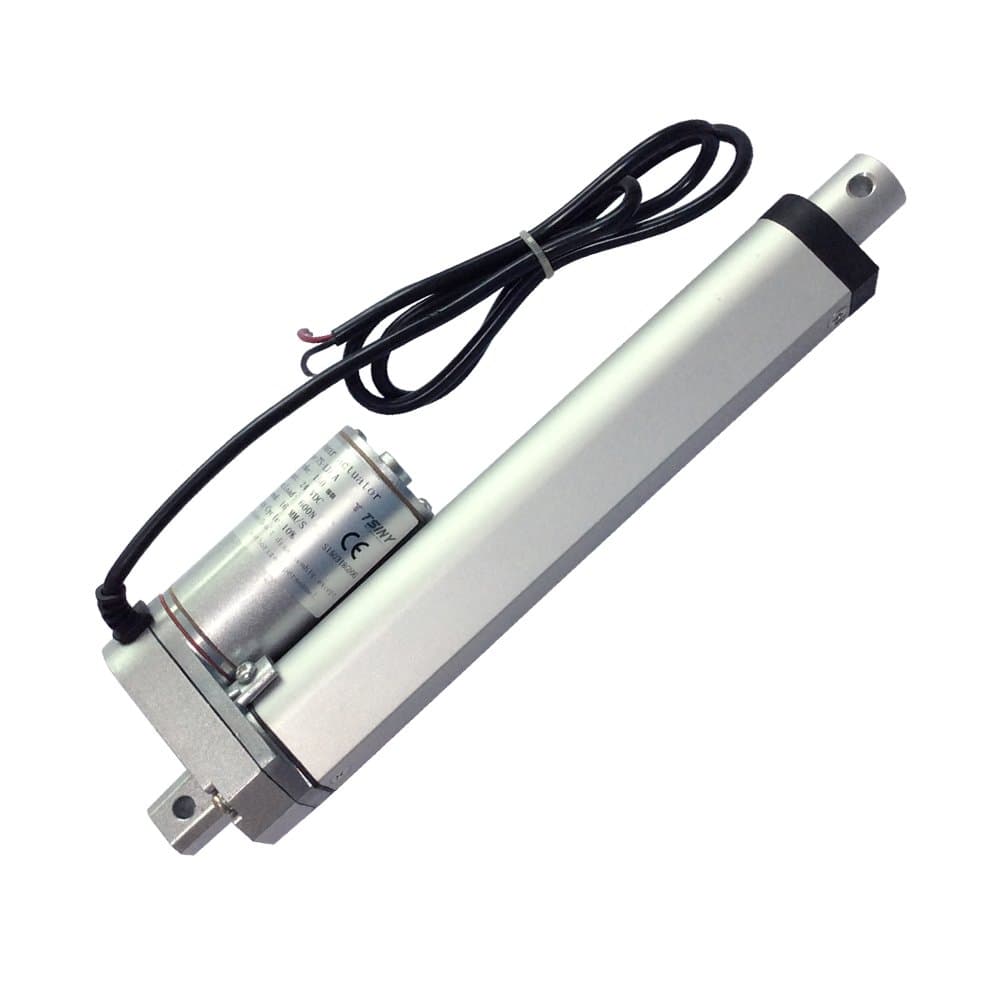 TSINY Stroke 100mm 4" Inch Electric 24V DC Linear Actuator 600N Gear Motor