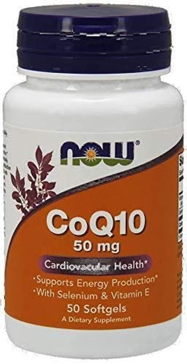 Now Co Q10 50 Mg Vitamin E & Selenium Softgels - 50 Softgels