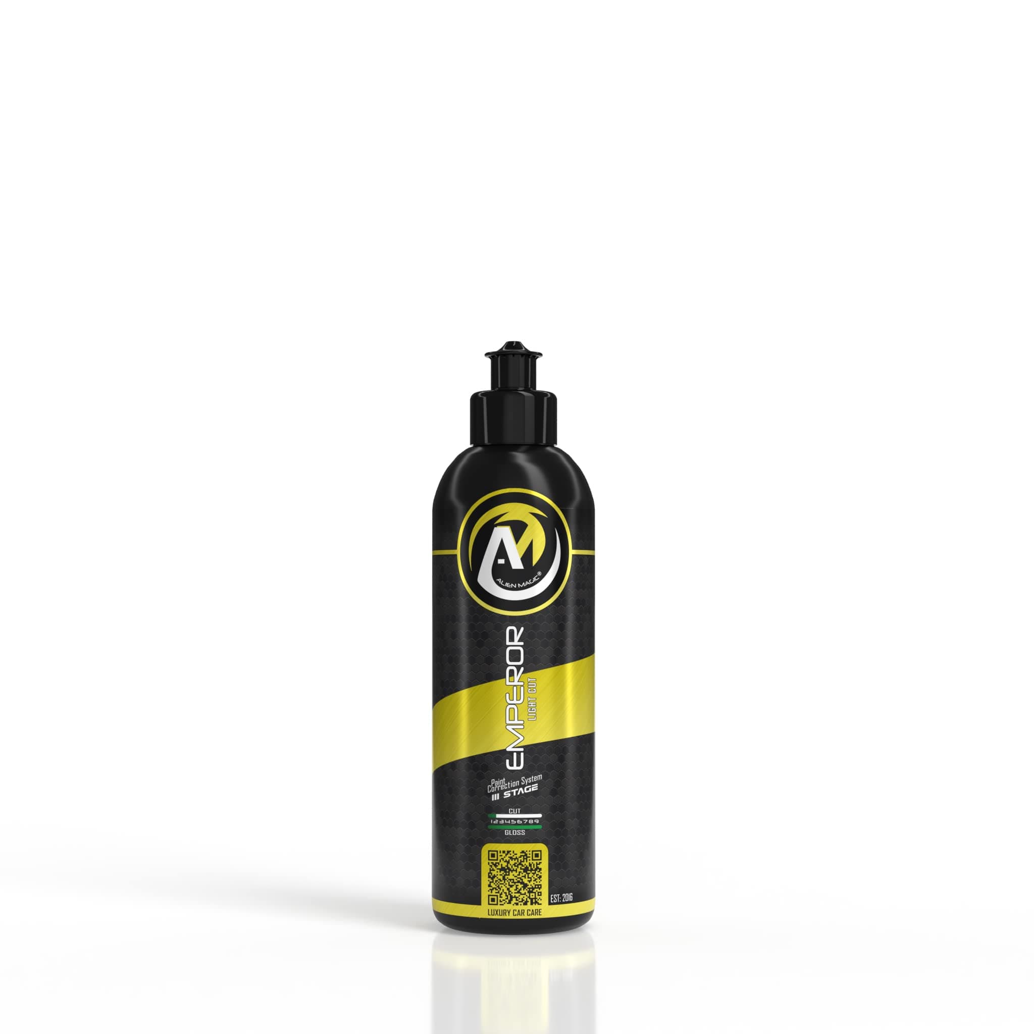 Alien MagicEmperor Light Cut III Paint Correction 250ml - Fine Abrasive Compound for Light Scratch Removal, Hologram Elimination, and Marring Correction, Bodyshop Safe