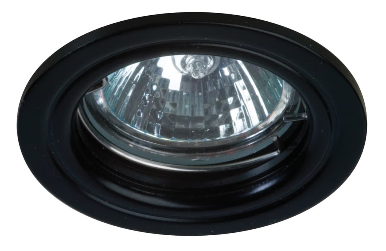 Eurofase R036-01 1-Light Halogen Mini-Pot Downlight, Black