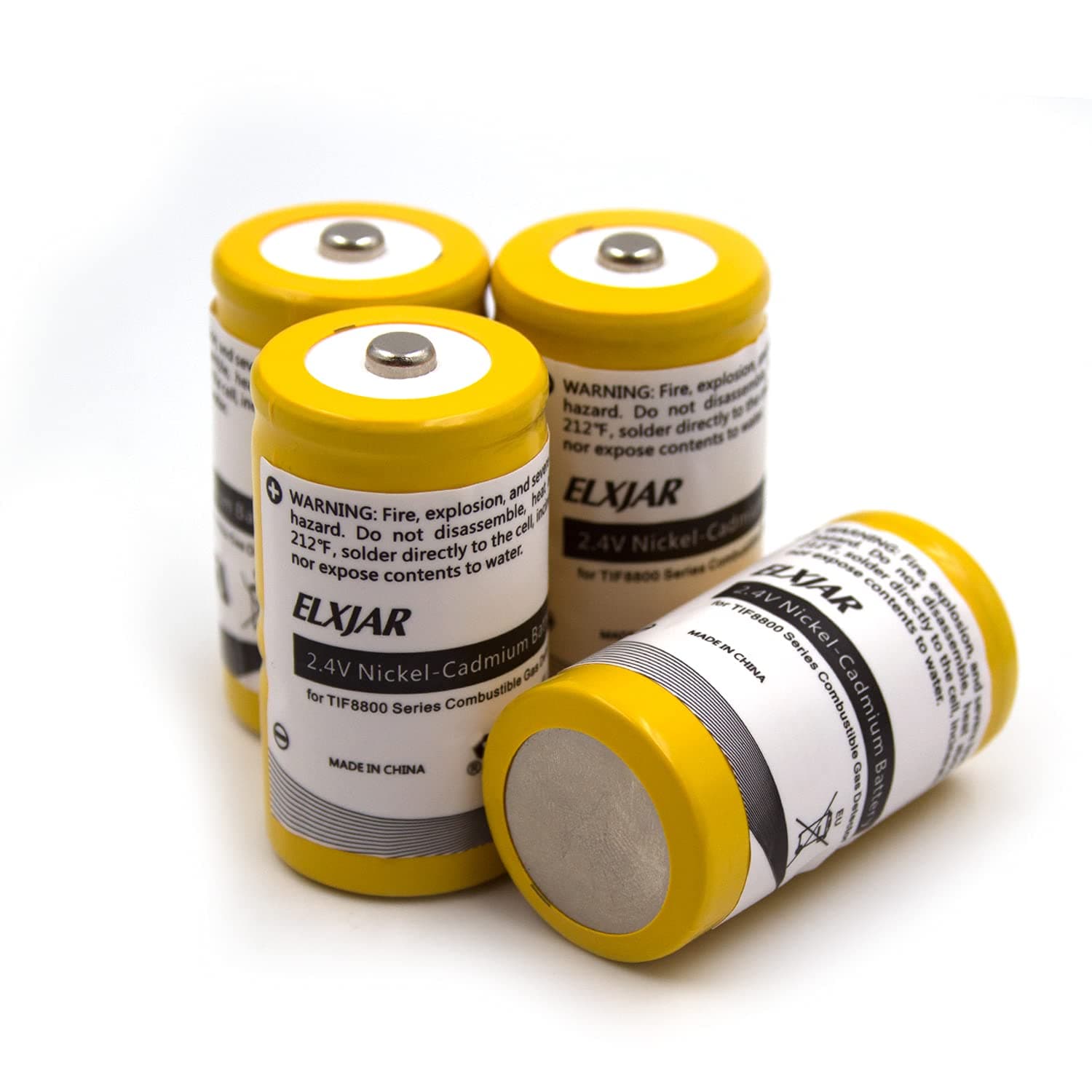 - (4-Pack) 2.4V 800mAh Gas Meter Battery Compatible with Saft 405421, 405421-100, 405421-000, NEA NP-5459, TIF Instruments 8800A, 8806A, 8850, 8900A Combustible Gas Detector
