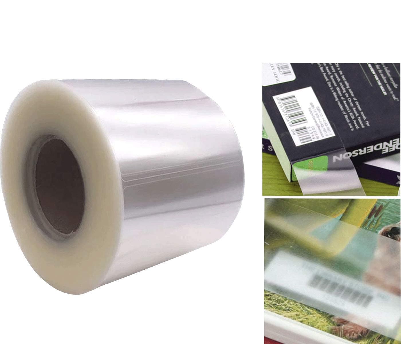 1000 Pcs Clear Waterproof Label Protector Shields-1 1/2"Hx3 1/2"W Gloss Finish Vinyl Transparent Address Library Book Repair Tape Label Rectangular Numbers Barcode Shields in Office Class Supermarket