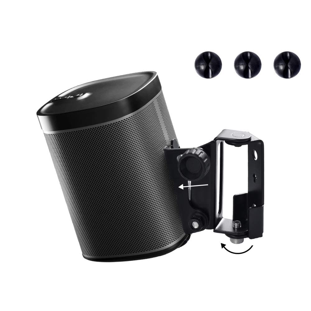 Gearld SONOS Speaker Mount Wall Bracket for SONOS Play:1&3 Tilt/Swivel Adjustable, Black 23 Lbs (Not Compatible with SONOS ONE) sonos Play 1 Wall Mount