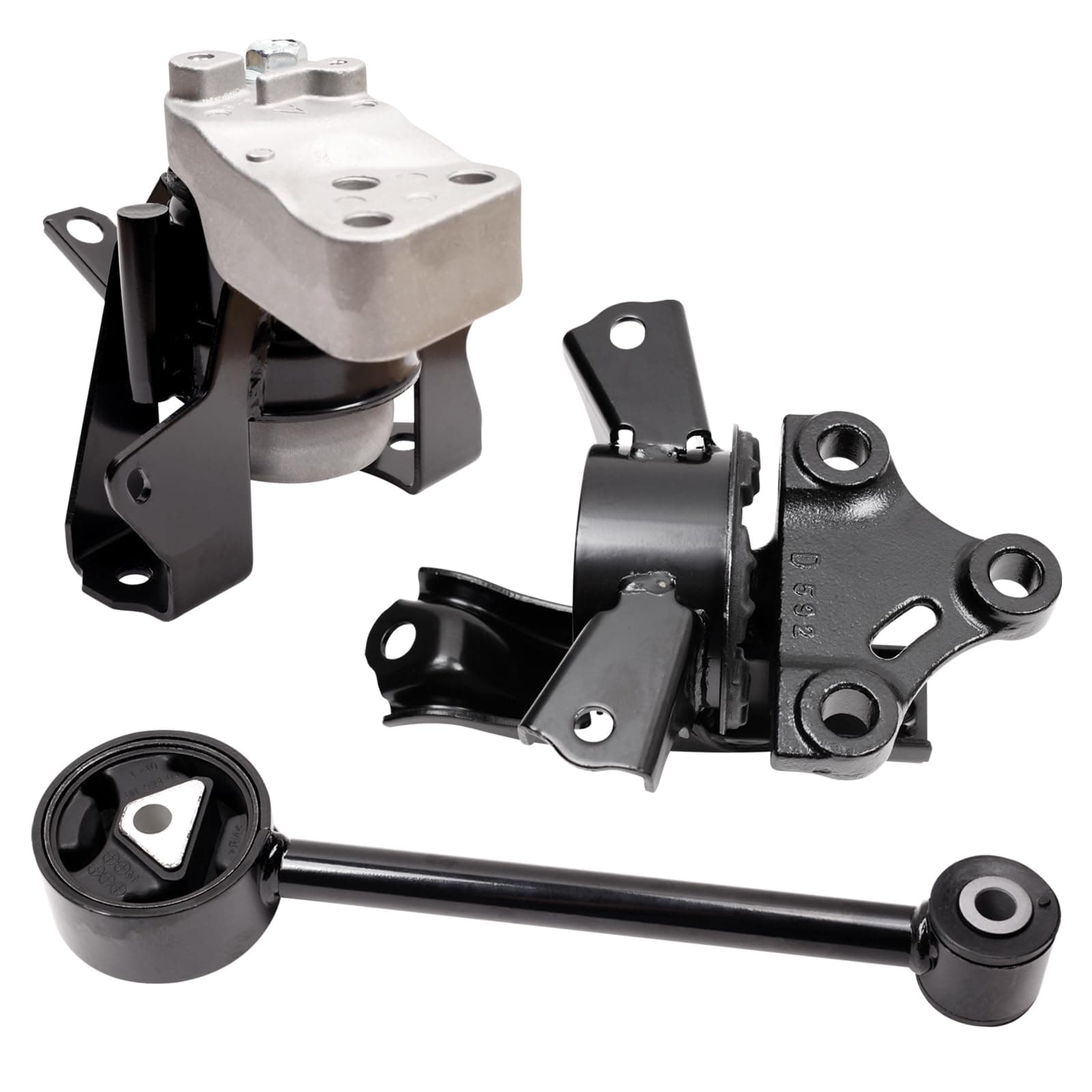 Engine Mount Compatible with 2014-2022 Mitsubishi Mirage 2017-2022 Mitsubishi Mirage G4 1.2L -Transmission-Automatic Replace for A4660 A4659 EM7359 (Set of 3)