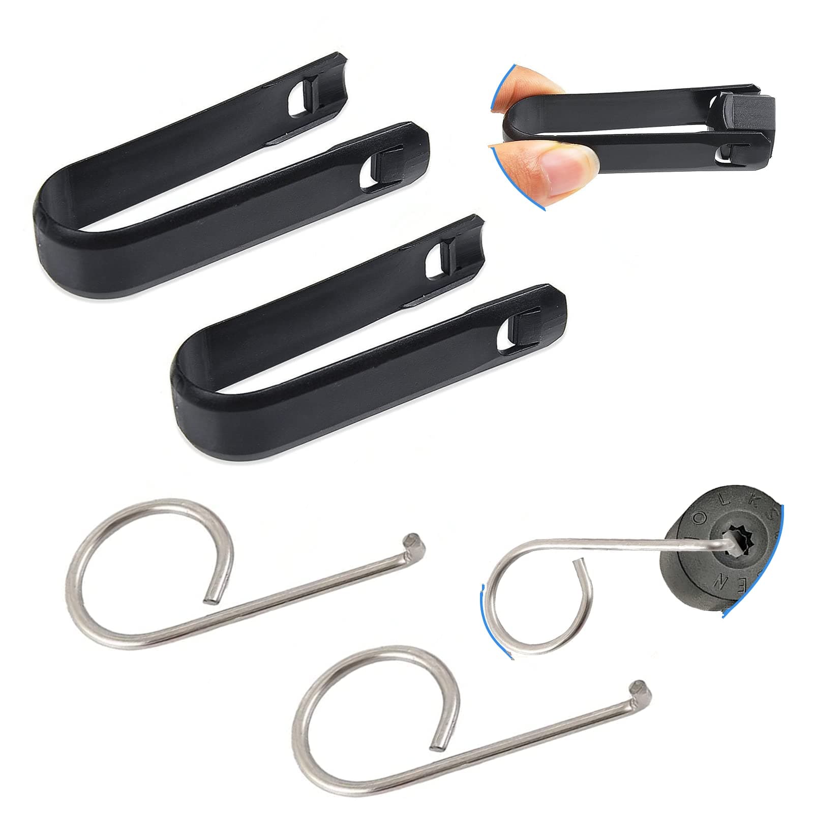 YIYEE 4 PCS Wheel Bolt Nuts Cap Cover Removers Tool Set, Tyre Nut Center Cover Cap Puller Tweezers Removal Tool, Bolt & Nut Covers Removal Tool Key for Cars